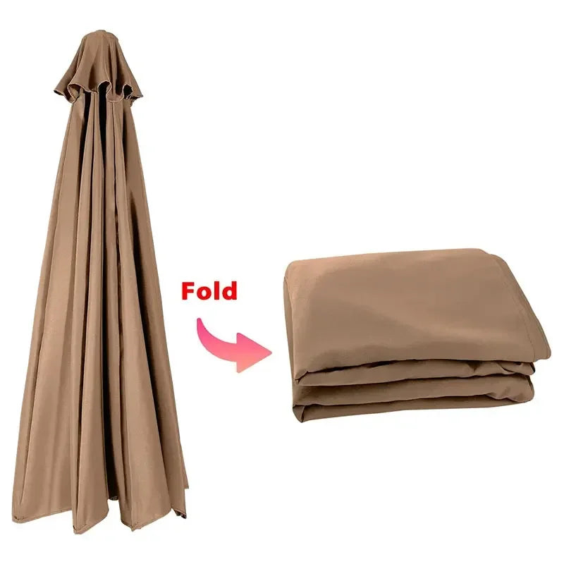 Housse de parasol pliable en tissu imperméable, facile à ranger pour extérieur jardin terrasse