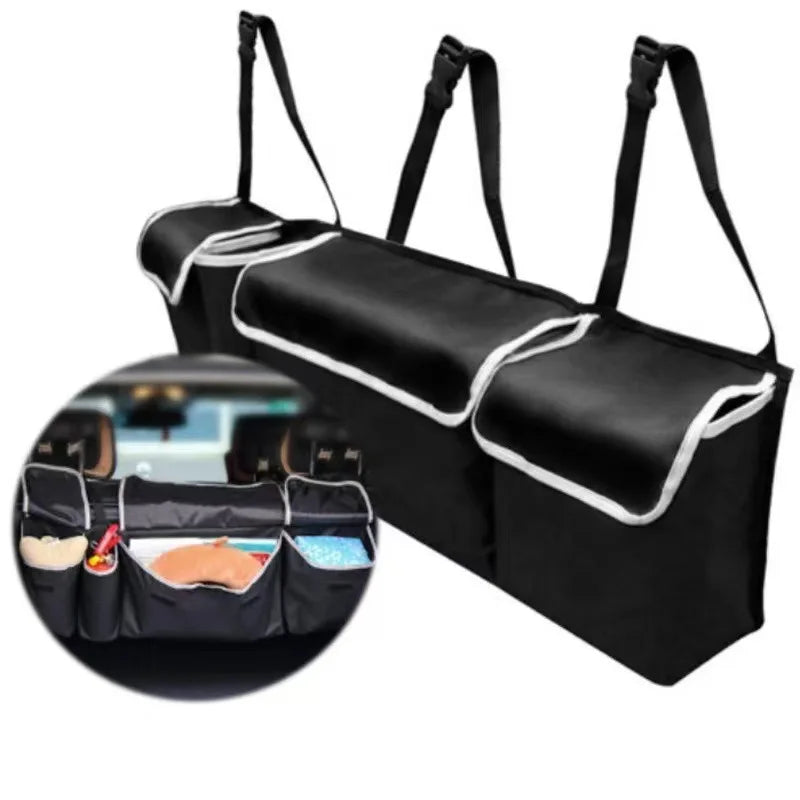 Sac de rangement polyvalent en tissu Oxford pour coffre de voiture, boîte de rangement suspendue pour siège arrière de véhicule pour intérieur d'automobile