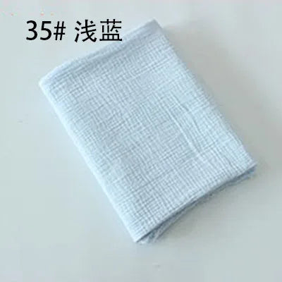 Tissu drapé en coton et lin, 100x135cm, Double gaze, crêpe, vêtements pour bébé, jupe pour dames, vêtements de nuit