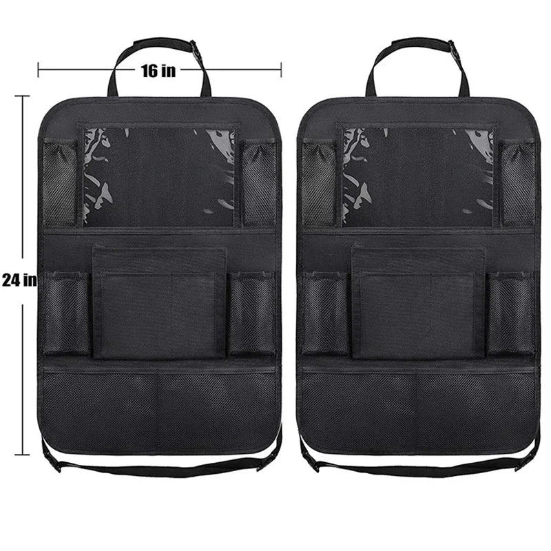Support de tablette à écran tactile pour siège arrière de voiture, pocommuniste de rangement automatiques, housse de siège arrière, protecteurs de siège arrière pour voyage, voyage pour enfants