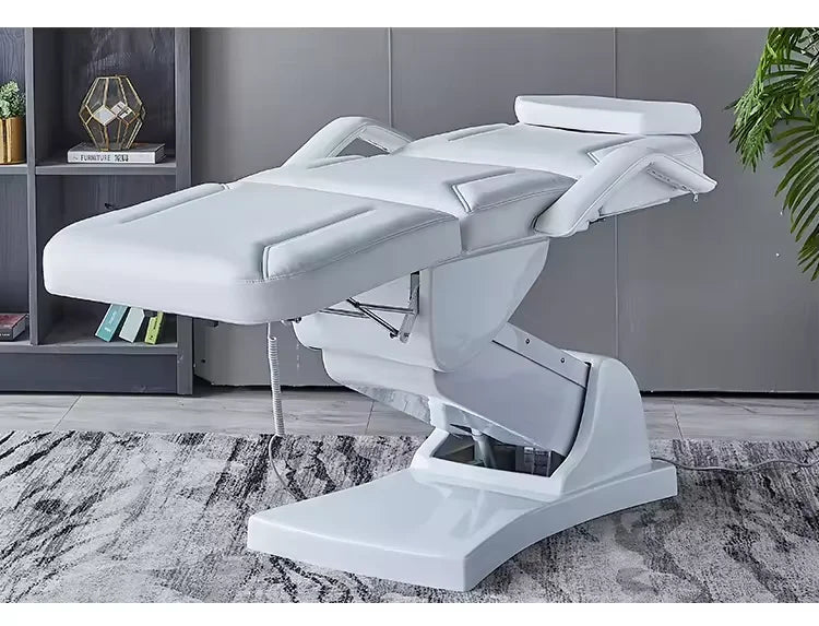 Table de massage électrique à 3 moteurs, fauteuil d'esthéticienne réglable, table de spa médical, table de massage, mobilier de salon de beauté pour extensions de cils