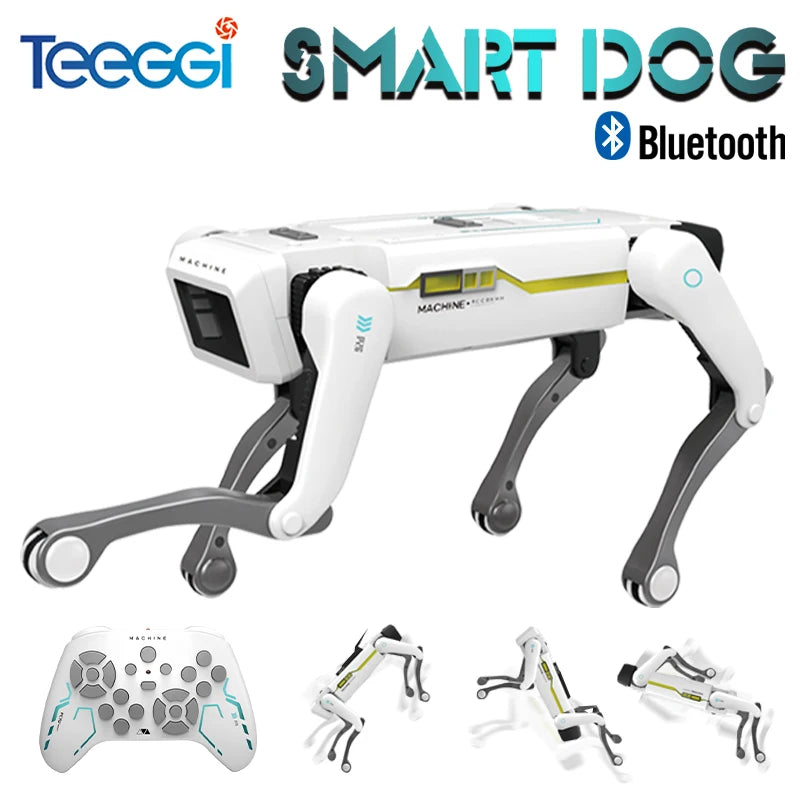 Robot chien intelligent Teeggi avec télécommande et Bluetooth, gadget high-tech futuriste
