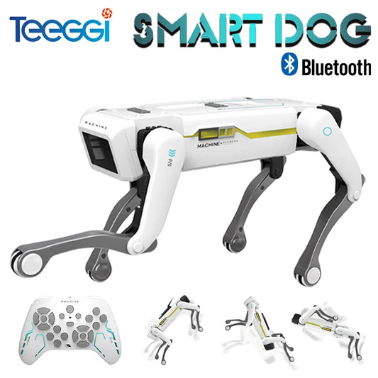 Robot chien intelligent Teeggi avec télécommande et Bluetooth, gadget high-tech futuriste
