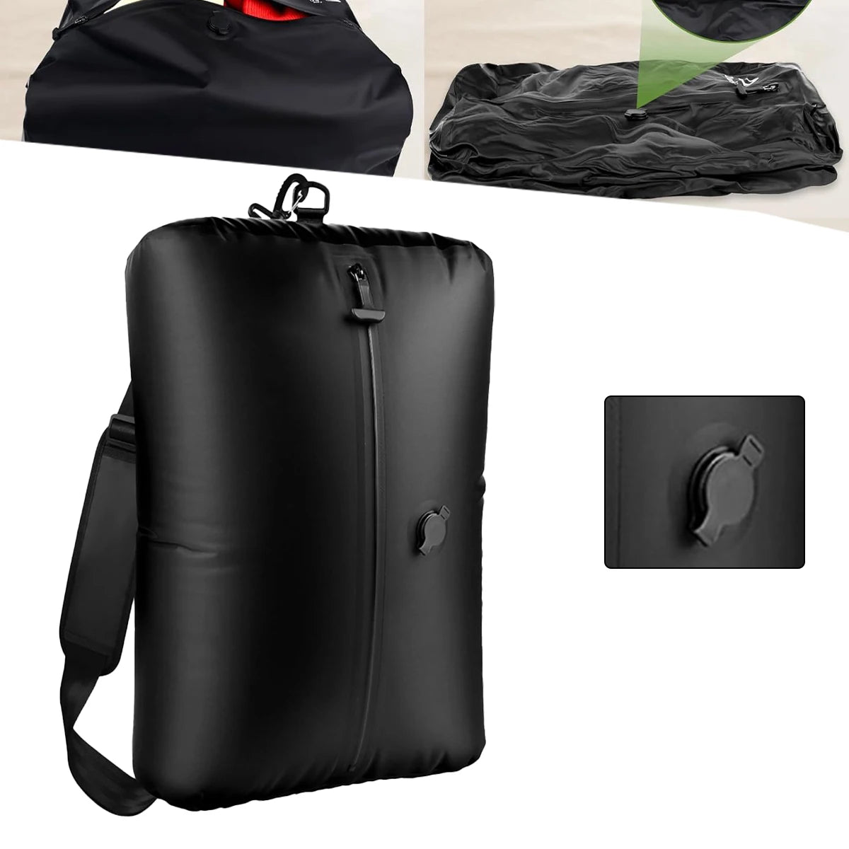 Sac de Compression sous vide, sac de rangement de bagages de voyage, sac de rangement de vêtements, sac d'air étanche pour sac à dos, sacs de cabine de Camping