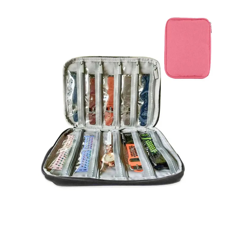 Boîte Portable étanche support de montre organisateur de rangement pour hommes femmes boîtes de montre intelligente pour Apple bracelet de montre boîte de rangement montres
