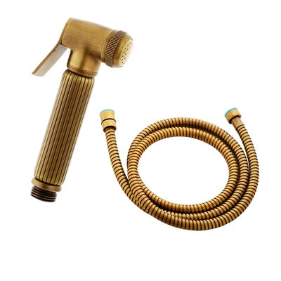 Ensemble de douche de bidet en laiton antique, pulvérisateur de bidet en cuivre, toilettes