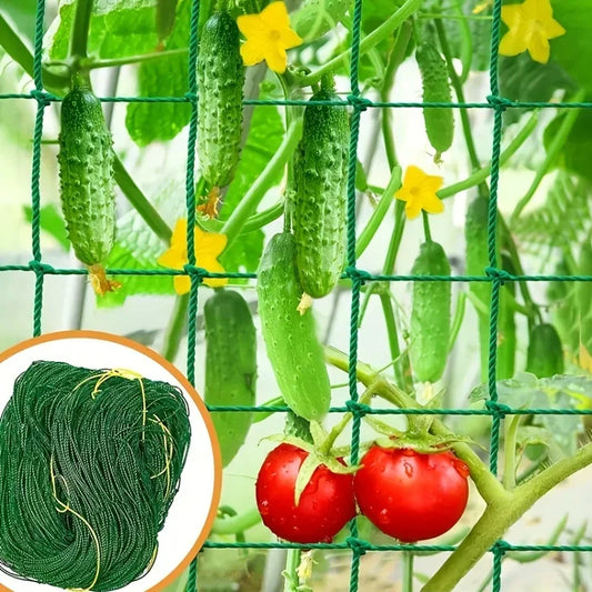 Filet d'escalade de jardin robuste – Tralier en nylon résistant aux UV pour concombre, luffa et fleurs