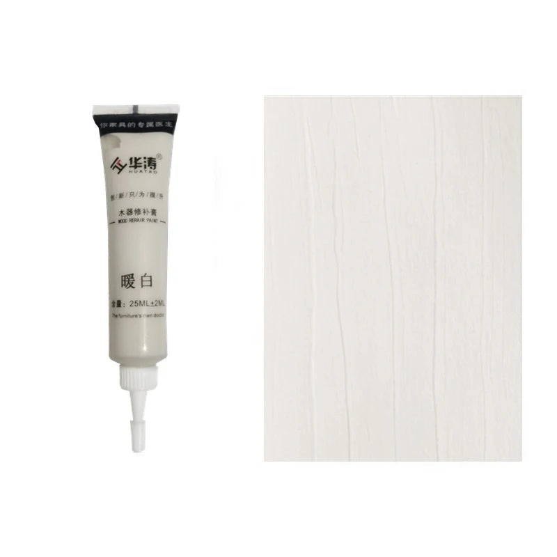 Agent de réparation des rayures pour meubles en bois multicolores, pâte de retouche multi-usages pour sols, escaliers, portes en bois, mastic de réparation des rayures