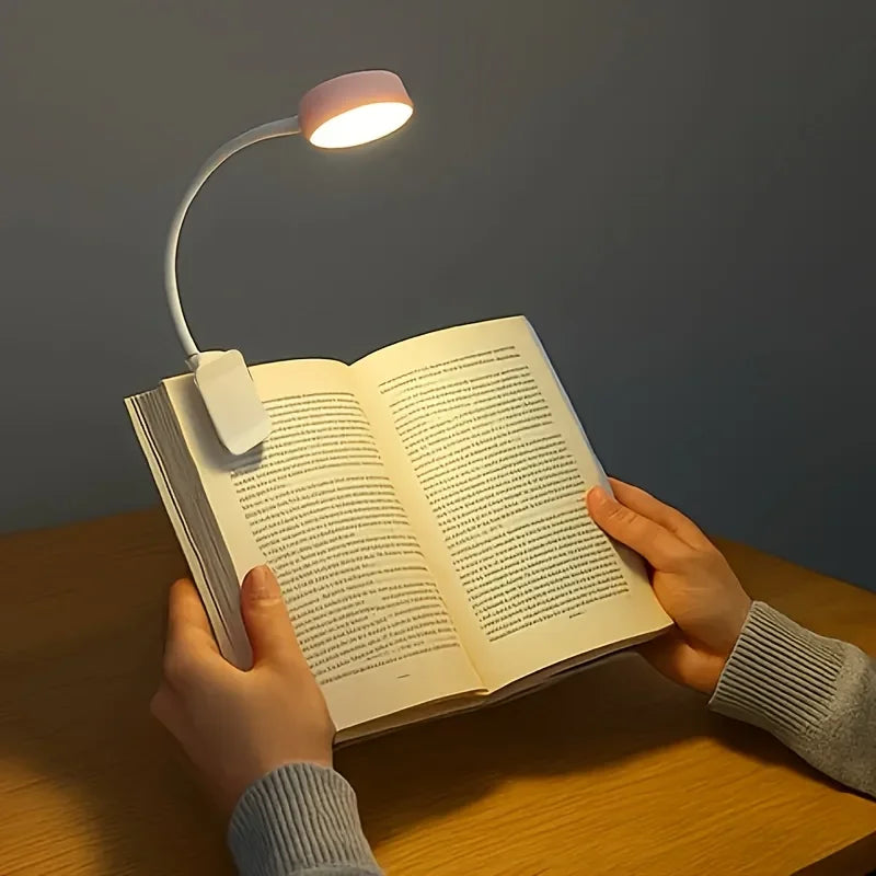 Lampe de lecture LED flexible pour livre, éclairage doux et portable, idéale pour la nuit ou le bureau