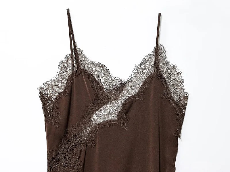 MUJER 2025 dentelle robe femme noir dos nu robes courtes pour les femmes asymétrique fête femmes robe d'été Satin robes Sexy