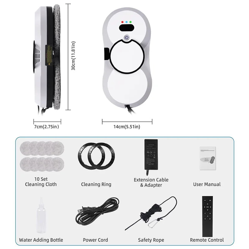 Robot de nettoyage automatique des fenêtres, nettoyeur de vitres, nettoyeur spécial, aspirateur, appareil électroménager, nettoyeur à distance