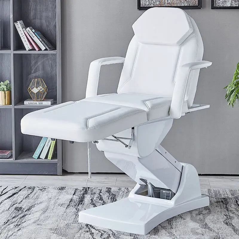 Table de massage électrique à 3 moteurs, fauteuil d'esthéticienne réglable, table de spa médical, table de massage, mobilier de salon de beauté pour extensions de cils