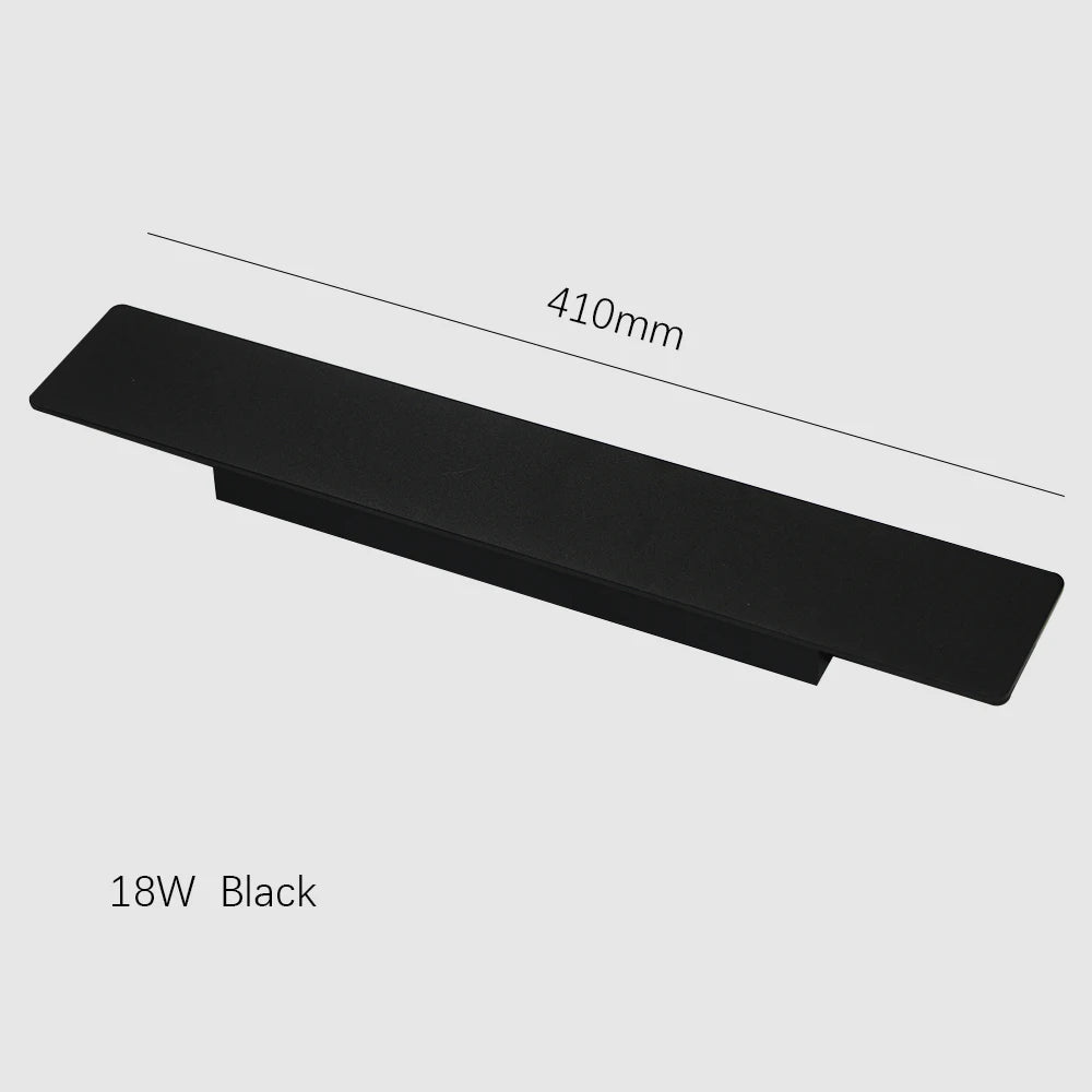 Applique murale LED moderne applique extérieure/intérieure 110 V 220 V bande droite en aluminium lumière blanc/noir/or/café applique murale
