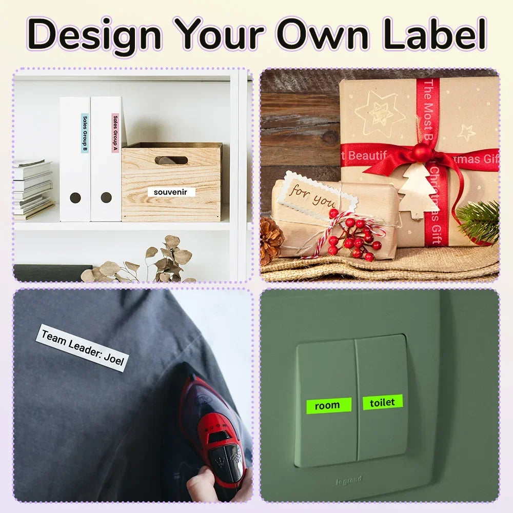 Étiquettes personnalisables pour cadeaux, classeurs, vêtements et interrupteurs - design sur mesure