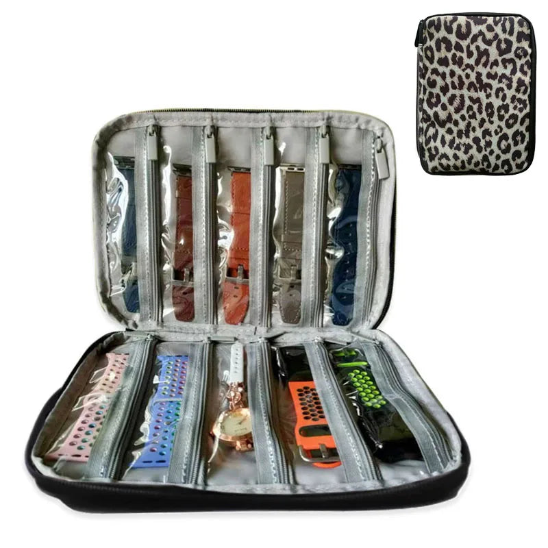 Boîte Portable étanche support de montre organisateur de rangement pour hommes femmes boîtes de montre intelligente pour Apple bracelet de montre boîte de rangement montres