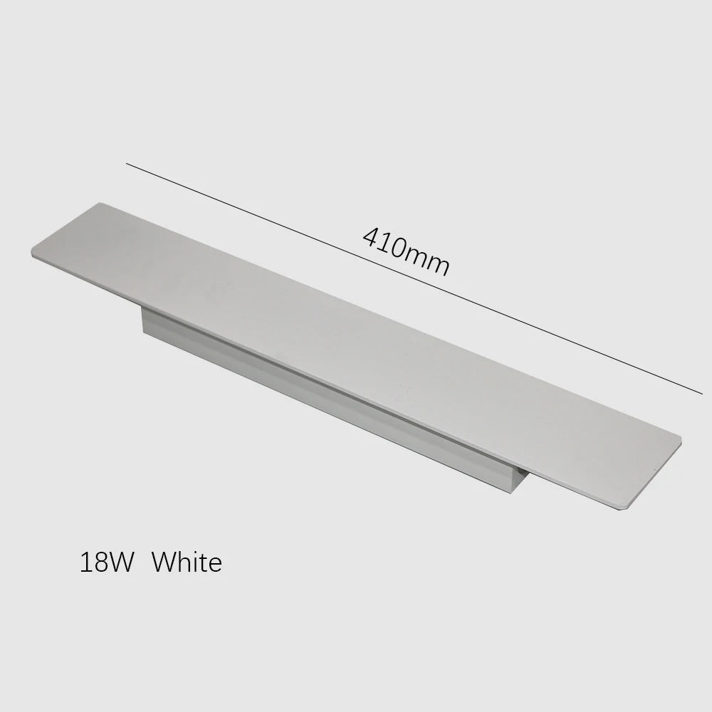 Applique murale LED moderne applique extérieure/intérieure 110 V 220 V bande droite en aluminium lumière blanc/noir/or/café applique murale