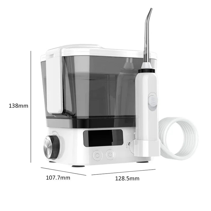 Irrigateur dentaire Portable, hydropulseur, hygiène buccale, 4 embouts de Jet, buses, 10 Modes, nettoyeur d'eau avec réservoir d'eau de 600mm