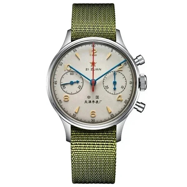 Montres pour hommes 1963 pilote montre automatique 42mm étanche rétro quartz chronographe montre habillée vintage