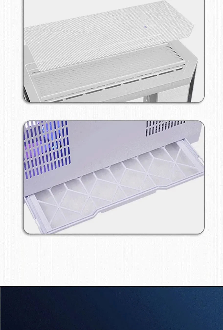 WJCOOLMAN Dreamer version écran secondaire vue sur la mer boîtier d'ordinateur M-ATX boîtier d'ordinateur de bureau prend en charge 360 refroidissement par eau