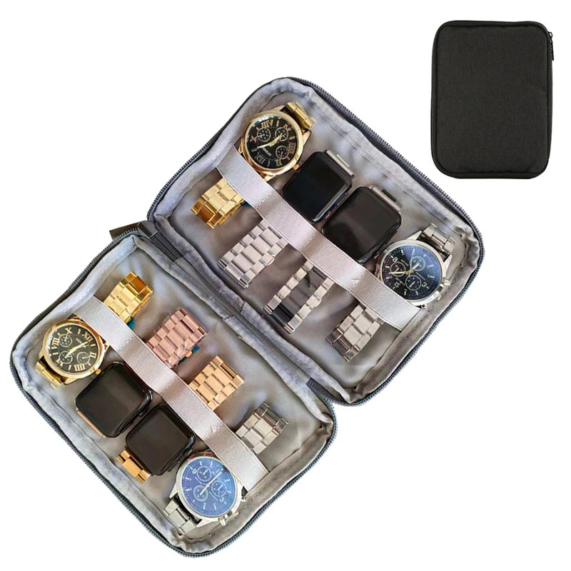 Boîte Portable étanche support de montre organisateur de rangement pour hommes femmes boîtes de montre intelligente pour Apple bracelet de montre boîte de rangement montres