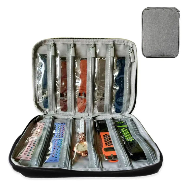 Boîte Portable étanche support de montre organisateur de rangement pour hommes femmes boîtes de montre intelligente pour Apple bracelet de montre boîte de rangement montres
