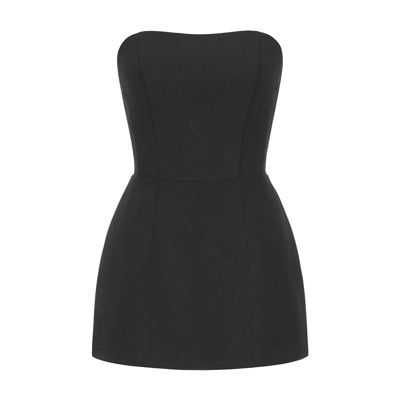 Tornova – robe en dentelle sans bretelles pour femme, ensemble élégant et Sexy, gilet à bretelles, taille haute, jupe longue d'épissure, Slim, Banquet, 2 pièces