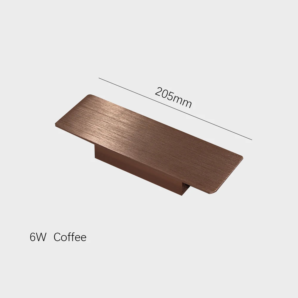 Applique murale LED moderne applique extérieure/intérieure 110 V 220 V bande droite en aluminium lumière blanc/noir/or/café applique murale