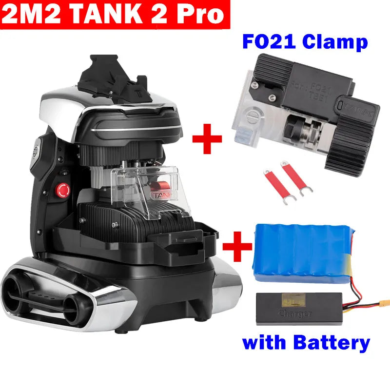2M2 TANK 2 Pro TANK II Pro avec batterie et pour Ford Clamp FO21 clé CNC Machine à clés