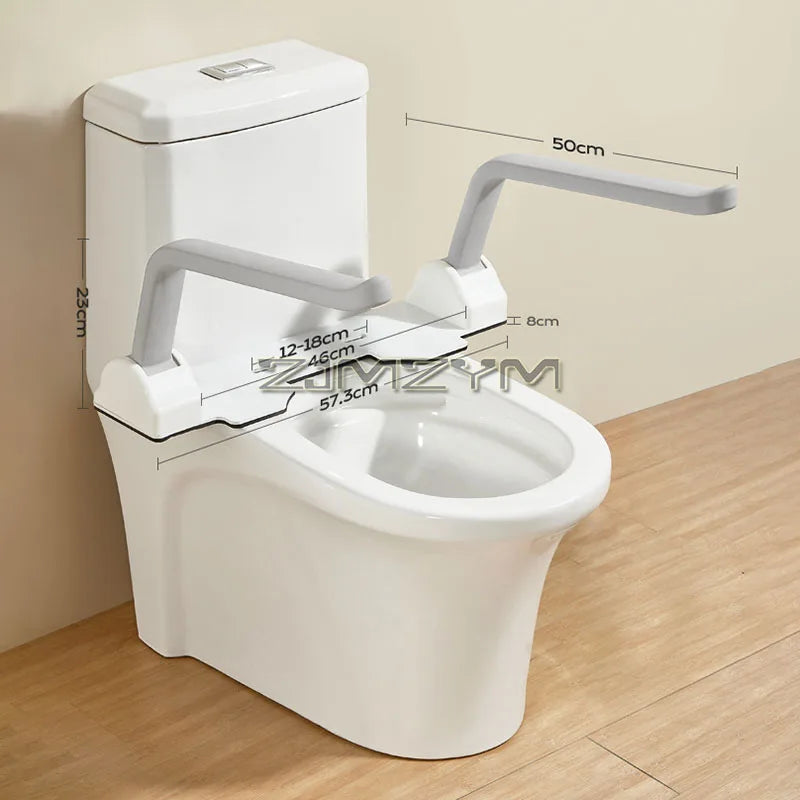 Main courante de toilette pour personnes âgées, sécurité antidérapante, étagère d'aide au salle de bain, siège de toilette, poignée pliable