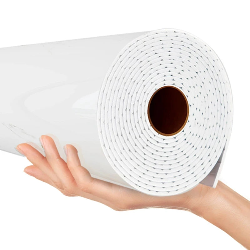 Papier peint auto-adhésif en mousse épaisse de marbre, 1 rouleau, Imitation de carrelage, autocollant mural imperméable pour salle de bains, décoration de salon