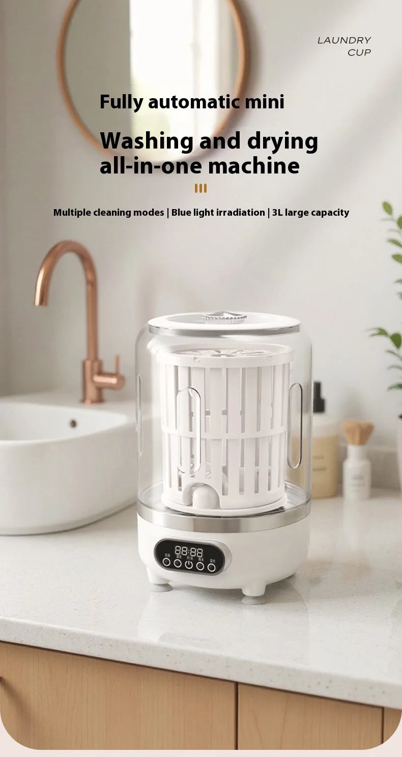 Mini Machine à laver Portable multifonctionnelle, Rechargeable, avec déshydratation, vêtements pour bébé, sous-vêtements, chaussettes, tasse à linge sans fil