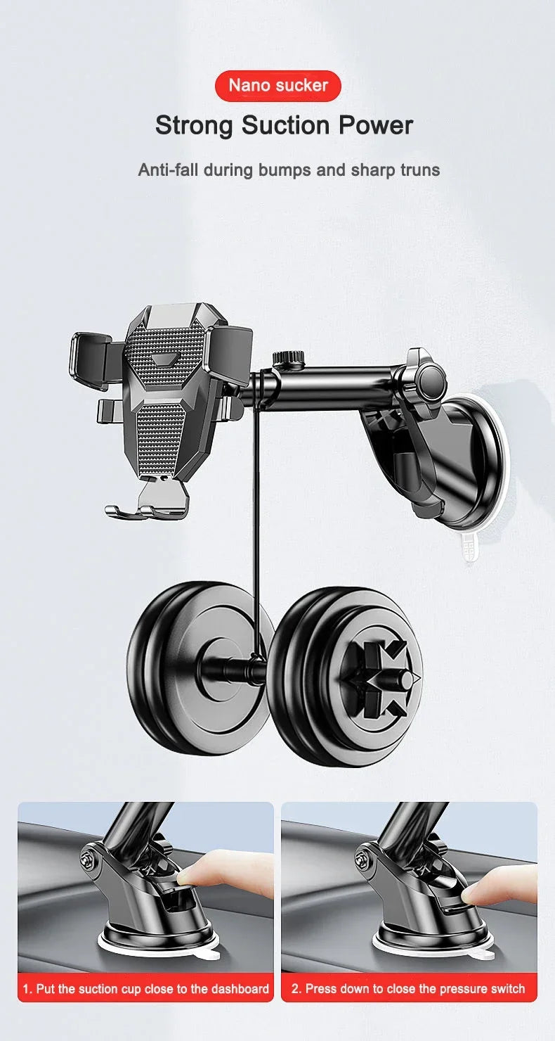 NOUVEAU Support de téléphone universel pour voiture à ventouse 360° °   Support de téléphone portable pour tableau de bord de voiture, compatible avec iPhone, Samsung, Xiaomi