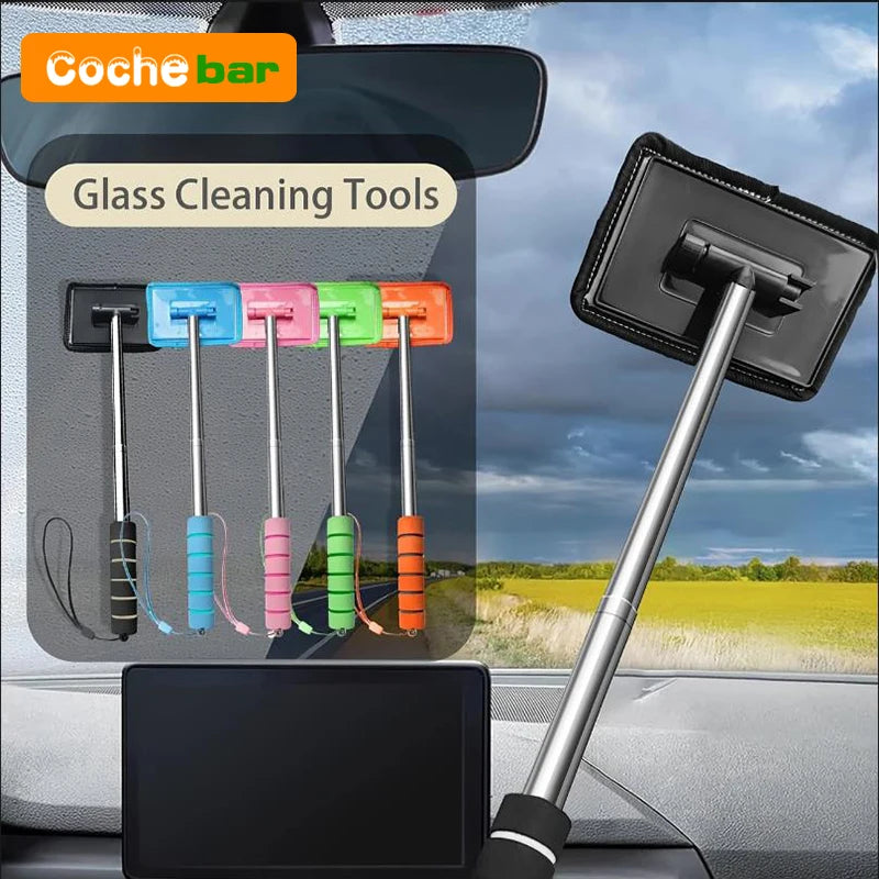 Essuie-glace télescopique pour pare-brise d'automobile, grattage à l'eau, outils de nettoyage automobile, brosse de nettoyage de vitres, chiffon de nettoyage