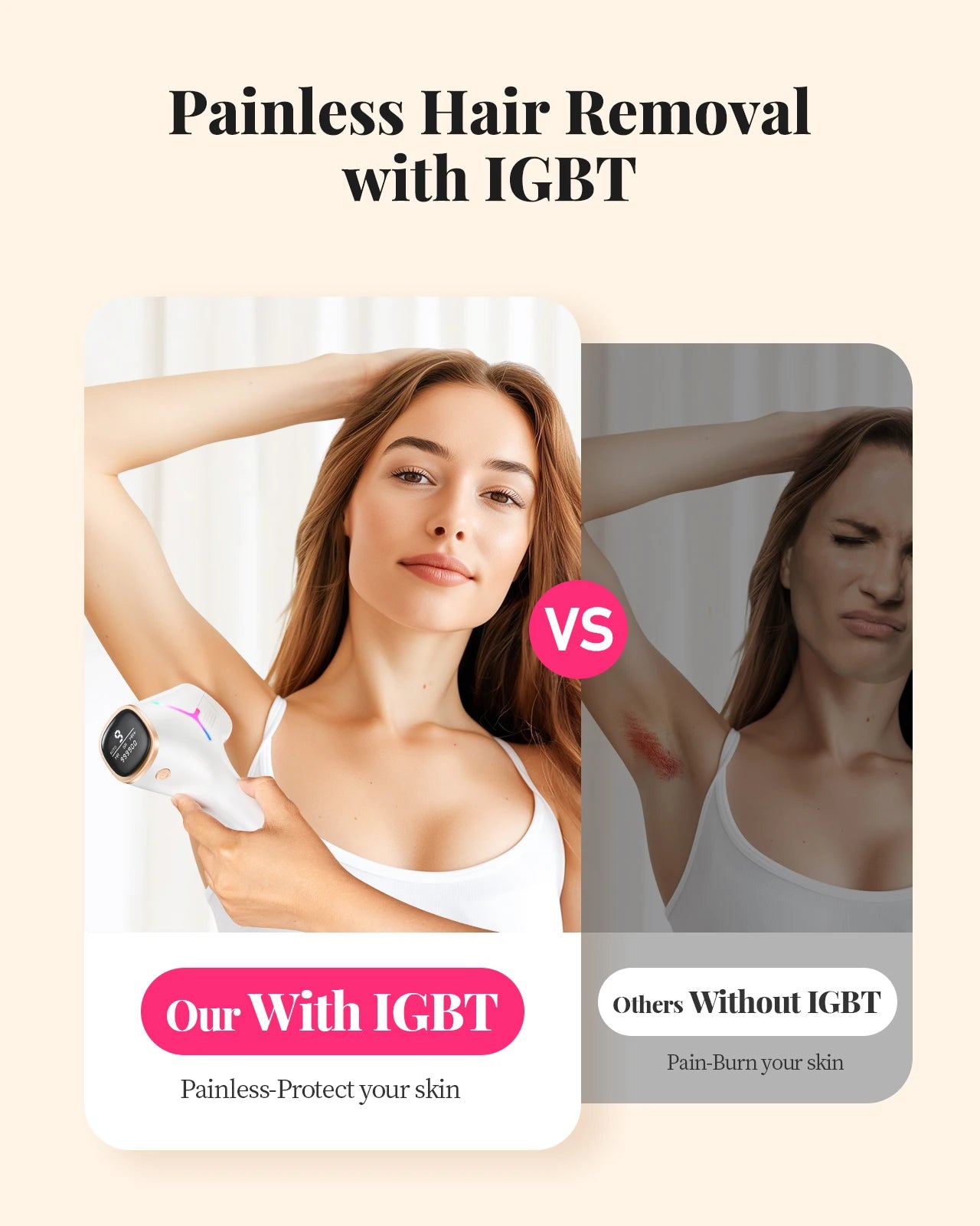 990000   Flashes Épilation au laser pour femmes et hommes Épilation IPL Corps Bikini et zones du visage Épilation permanente indolore
