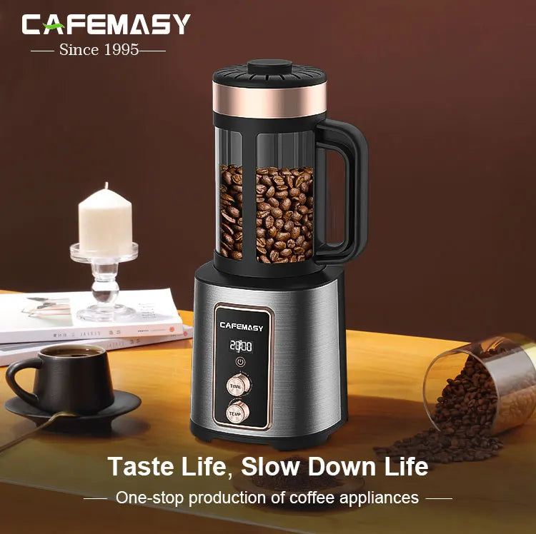 Nouveau 220V électrique ménage Air torréfacteur Machine à café maison café grain torréfacteur contrôle de la température café torréfaction Machine