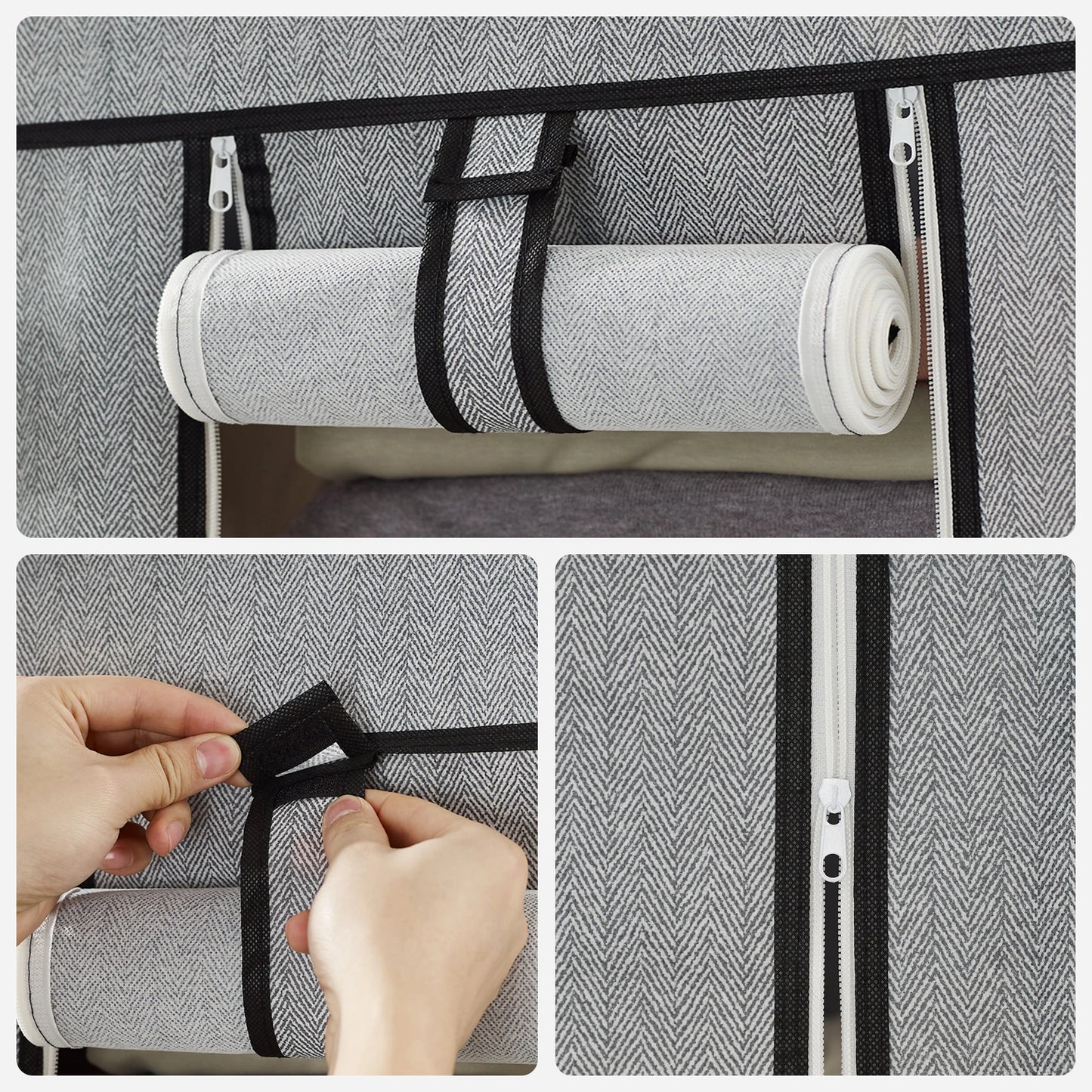 Bly GMICS-armoire de Cisco, penderie portable pour chambre à coucher, rail à vêtements avec housse en tissu non tissé, évaluation du stockage des vêtements