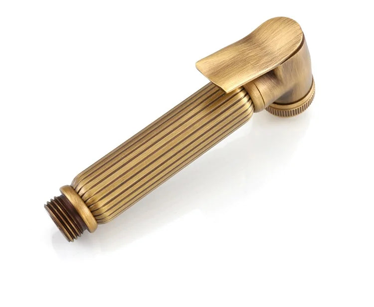 Ensemble de douche de bidet en laiton antique, pulvérisateur de bidet en cuivre, toilettes