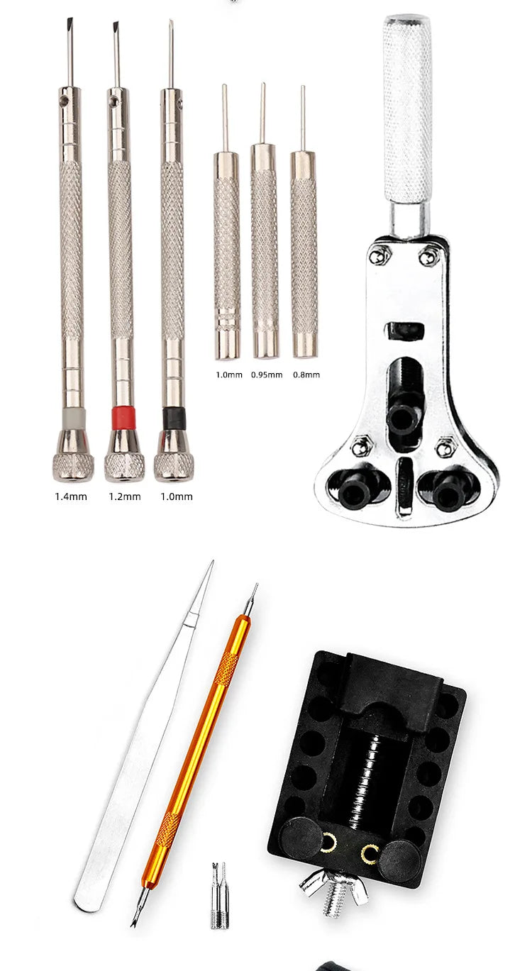 Outils de réparation d'entretien de montres, réglage des sangles de montre, remplacement de 24.com 147 pièces, démontage et installation