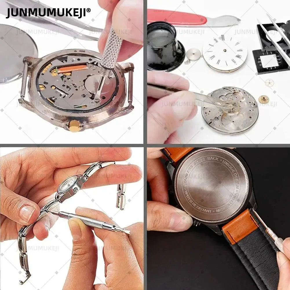 Outils de réparation d'entretien de montres, réglage des sangles de montre, remplacement de 24.com 147 pièces, démontage et installation