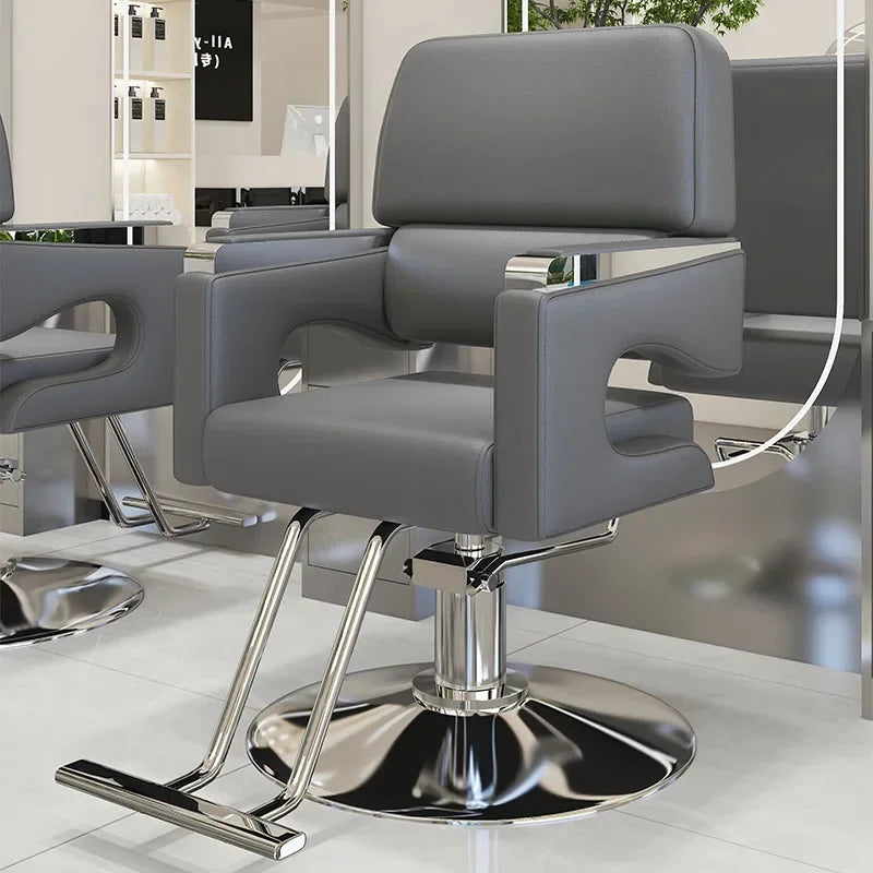 Chaise de barbier nordique moderne confortable Salon de luxe chaise de coiffeur ergonomique beauté meubles de cheveux Kapperstoel personnalisés