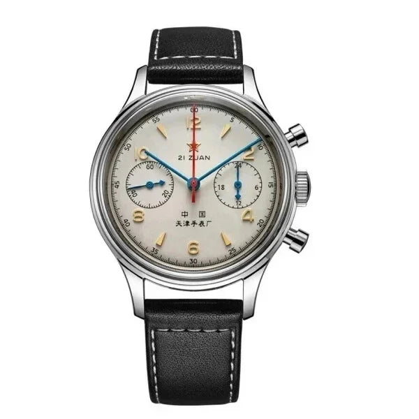 Montres pour hommes 1963 pilote montre automatique 42mm étanche rétro quartz chronographe montre habillée vintage