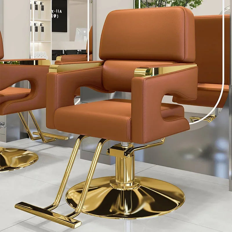 Chaise de barbier nordique moderne confortable Salon de luxe chaise de coiffeur ergonomique beauté meubles de cheveux Kapperstoel personnalisés