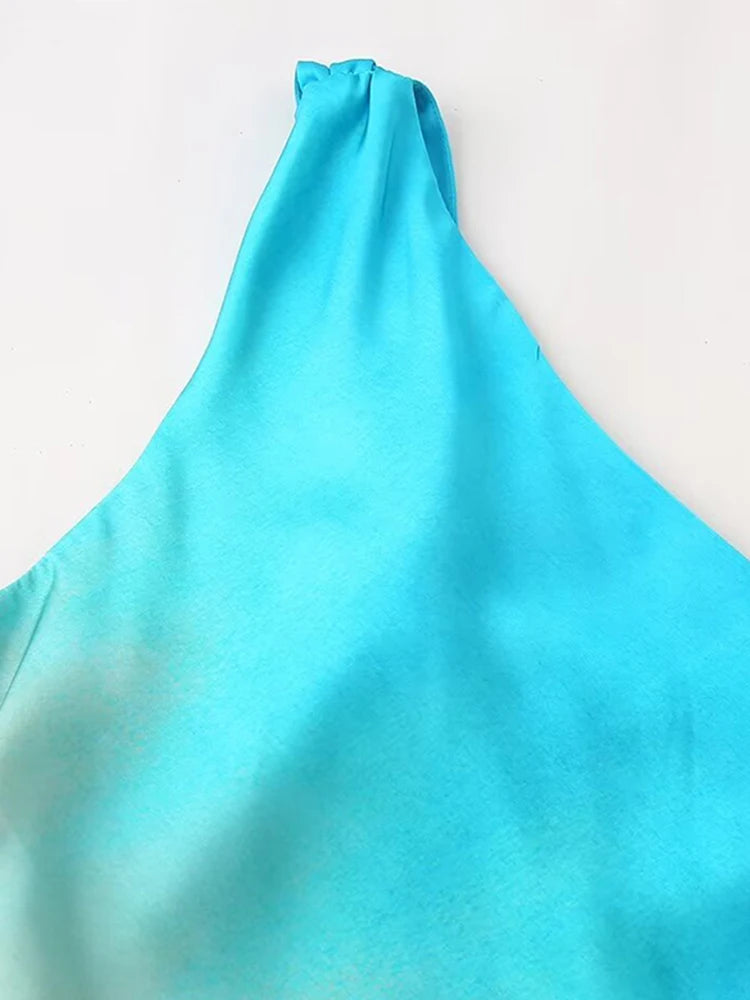 Mini Robe Plissée à Col Diagonal pour Femme, Vêtement à Manches Courtes et Imprimé, Style Urbain, pour ix, Nouvelle Collection 2024