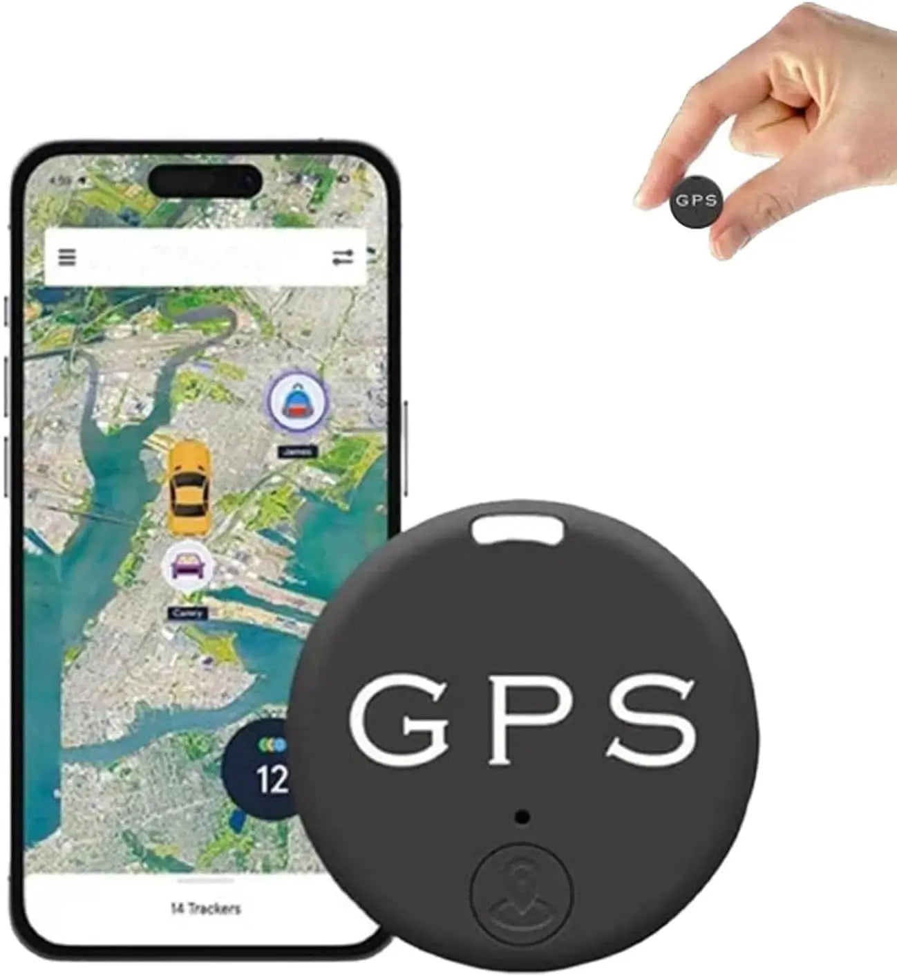 Localisateur Anti-perte de suivi de véhicule de voiture, Mini traceur GPS pour localisateur de véhicules, traqueur pour système de suivi Bluetooth