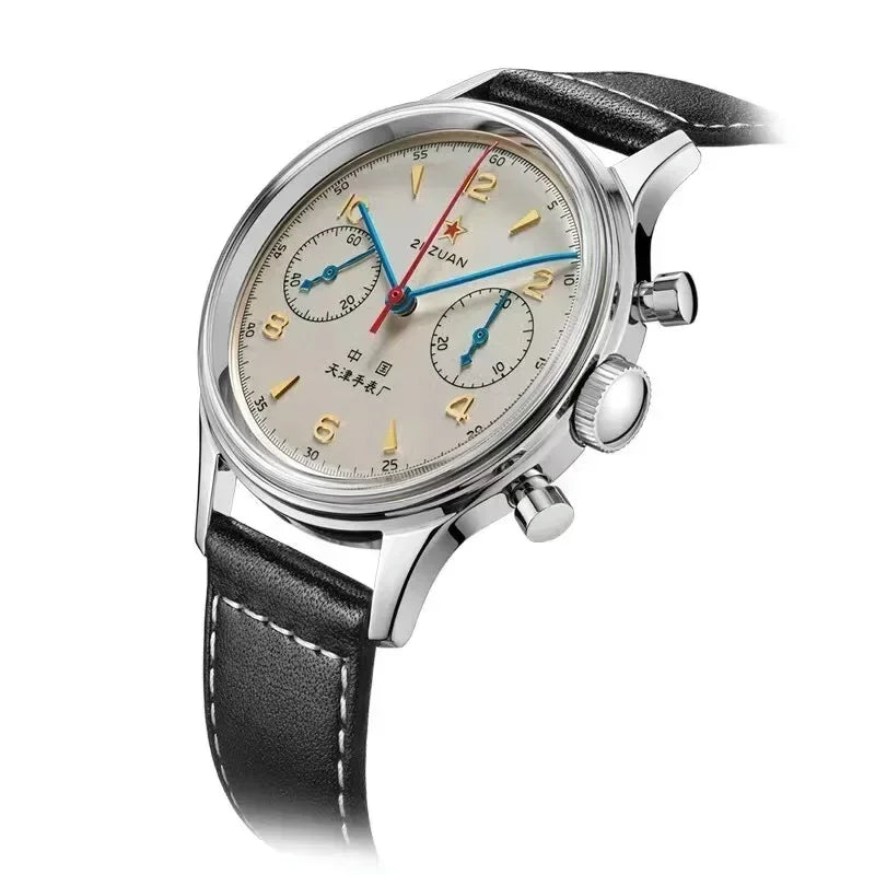 Montres pour hommes 1963 pilote montre automatique 42mm étanche rétro quartz chronographe montre habillée vintage