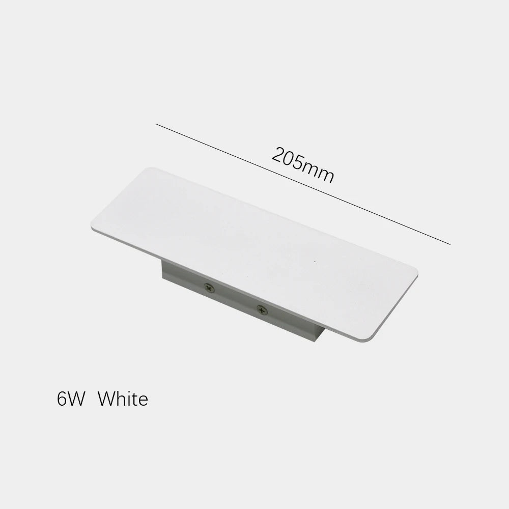 Applique murale LED moderne applique extérieure/intérieure 110 V 220 V bande droite en aluminium lumière blanc/noir/or/café applique murale