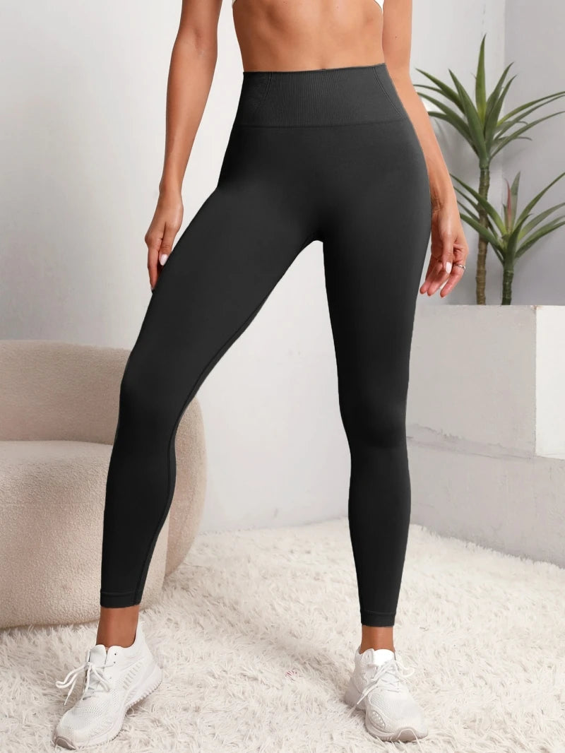 Leggings taille haute pour femmes, pantalon d'entraînement, contrôle du ventre, doux, extensible, confortable, Yoga, course à pied, sport