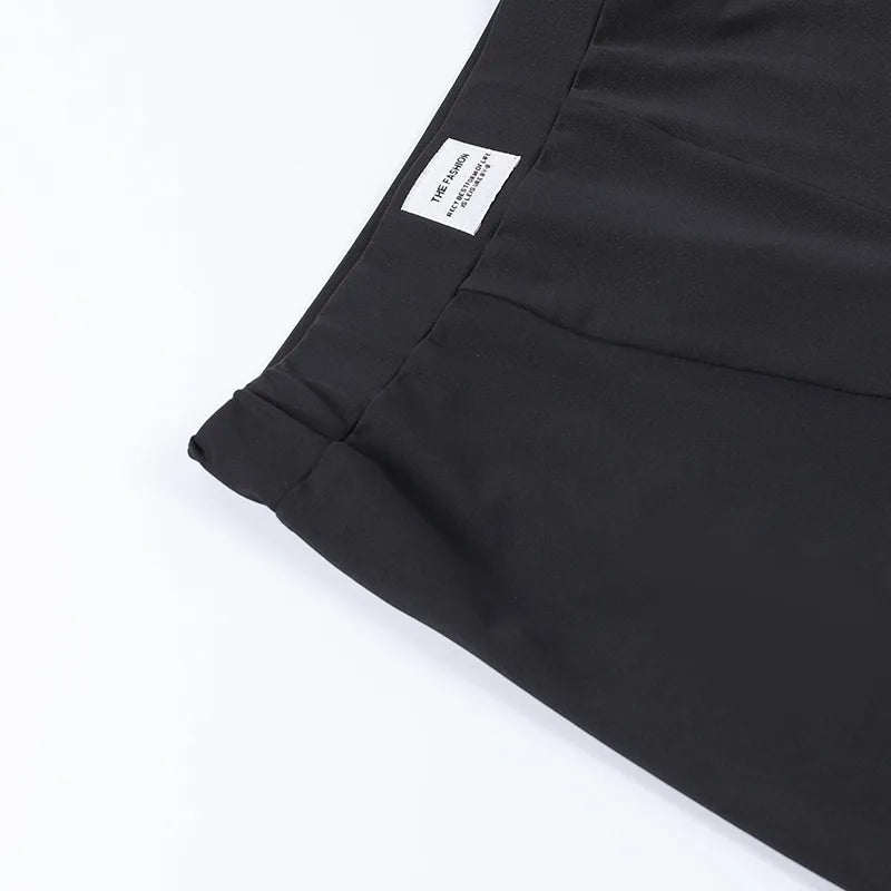 Short à manches courtes et col rond pour femme, ensemble sportif polyvalent, mode européenne et américaine, printemps et été, 3/4, 2 pièces