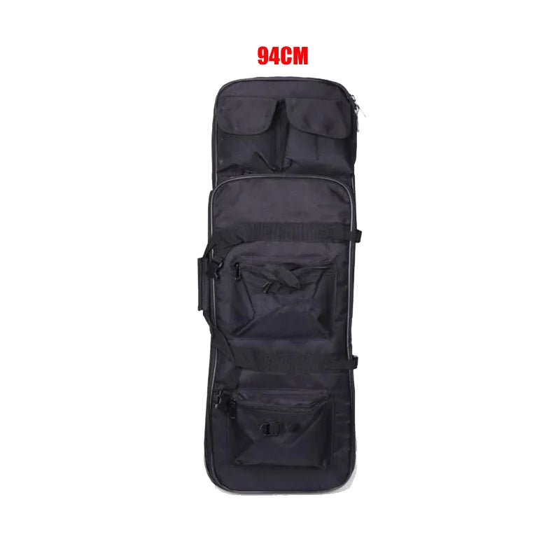 Sac de transport noir 94 cm pour équipement, avec multiples poches et sangles de fixation