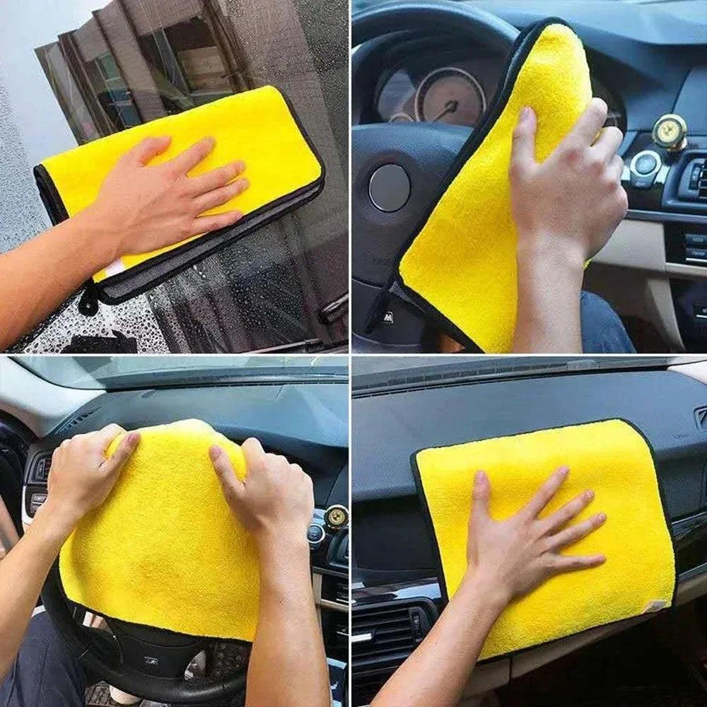 Serviette en microfibre pour le lavage de voitures 30x30CM, chiffon de séchage et de nettoyage de voiture, chiffon pour l'entretien